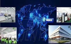 Nokia 1600 housing cover replacement shown with global distribution map and manufacturing facility photos