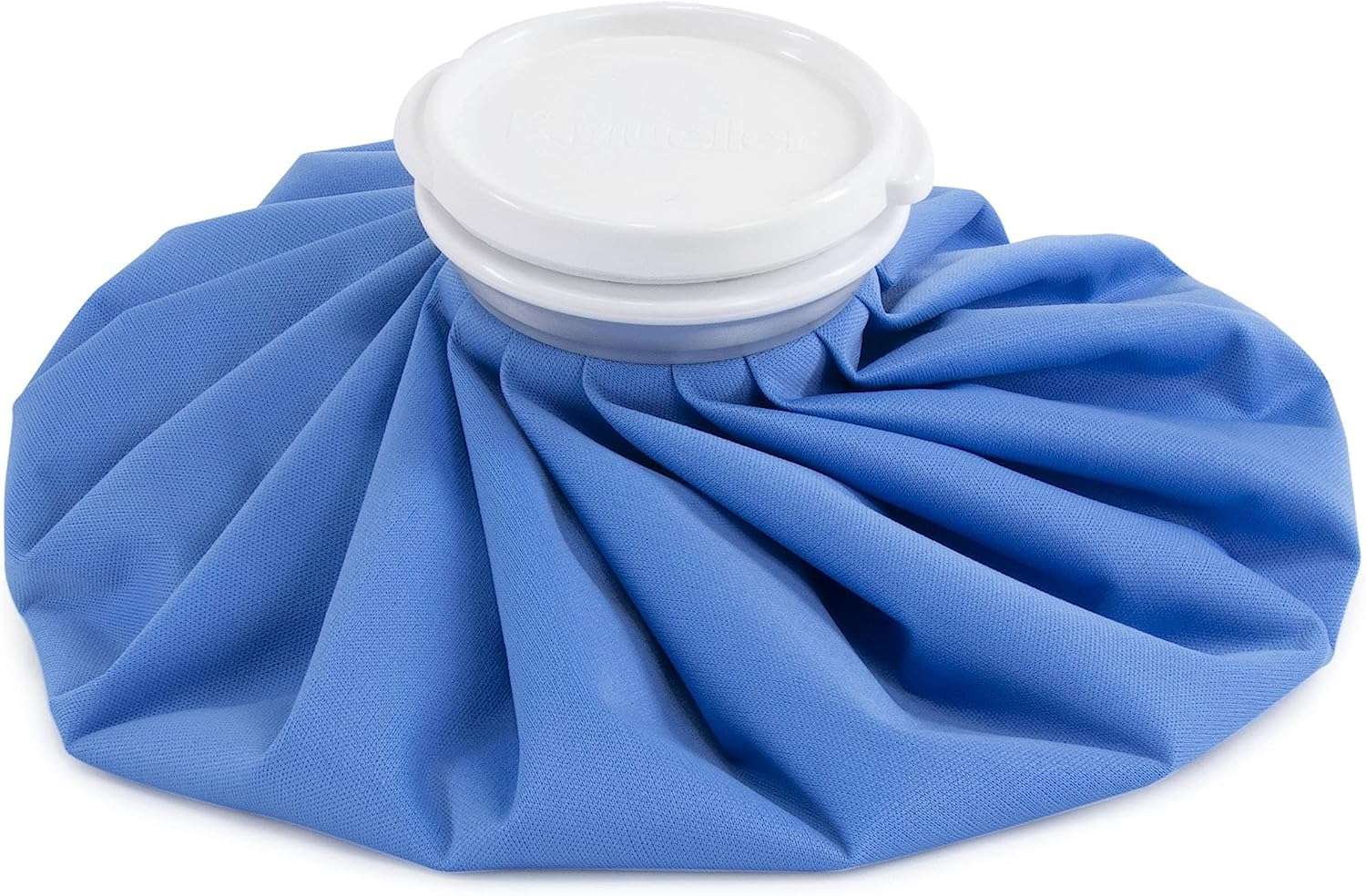 Mueller ice bag 9 inch blue reusable fabric ice bag with white screw cap for cold therapy