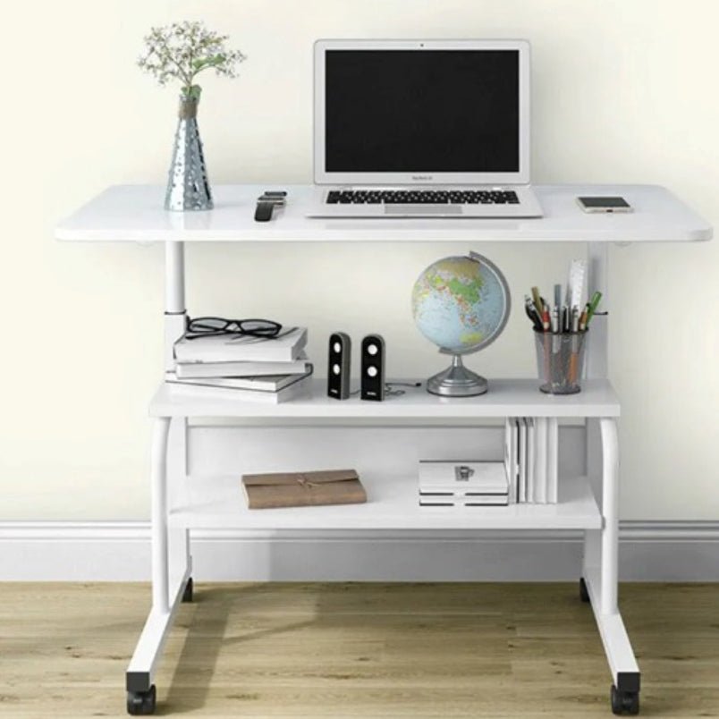 Multi-Tier Rolling Laptop and Study Desk with Smooth & Lockable Wheels - Mumzar.com