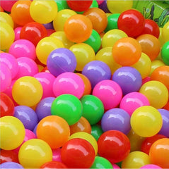 Huitich 50-piece soft ocean pit toy set with multicolored play balls for toddlers in vibrant colors