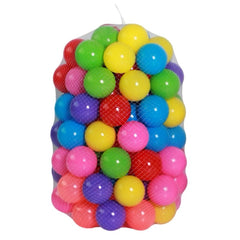 Huitich 50-piece set of multicolored play balls for toddlers in a mesh bag for soft ocean pit toys