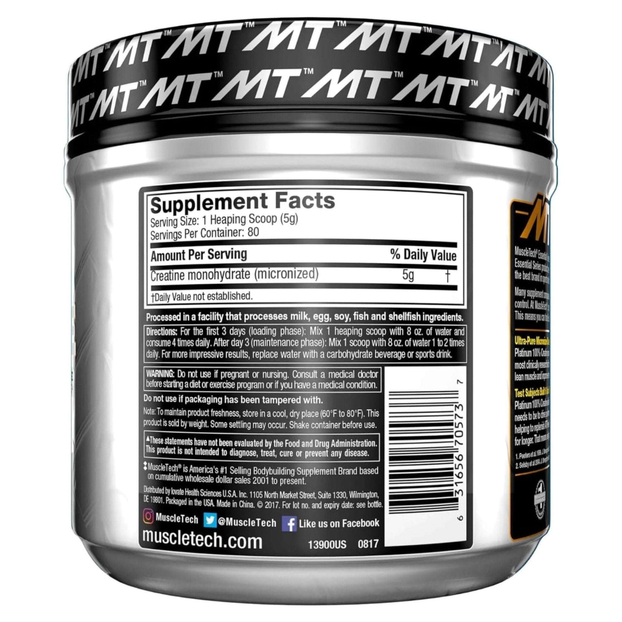 Muscletech Best Muscle Recovery Supplement Platinum Creatine - Mumzar