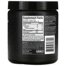 MuscleTech creatine HCl supplement jar back with Supplement Facts panel