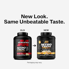 MuscleTech Whey Protein Powder (Vanilla Cream, 5LB) - Nitro-Tech Whey Protein Isolate Smoothie Mix for Lean Muscle & Recovery - 24g of Whey Gold for Women & Men - Packaging May Vary - Mumzar