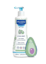 Mustela baby cleansing gel pump bottle with avocado illustration, 500 ml