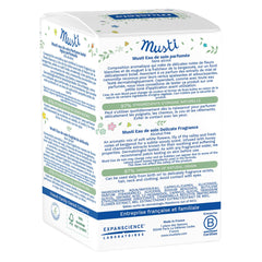Mustela perfume for babies Eau de soin delicate fragrance alcohol free with natural ingredients in a white box