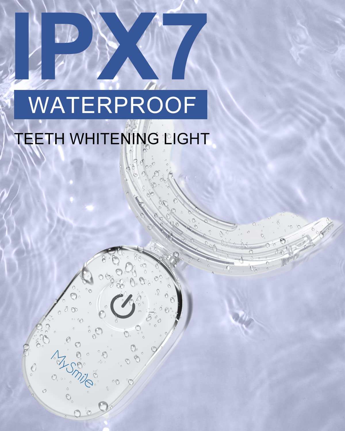 MySmile IPX7 waterproof teeth whitening light with mouth tray for fast results teeth whitening kit UAE