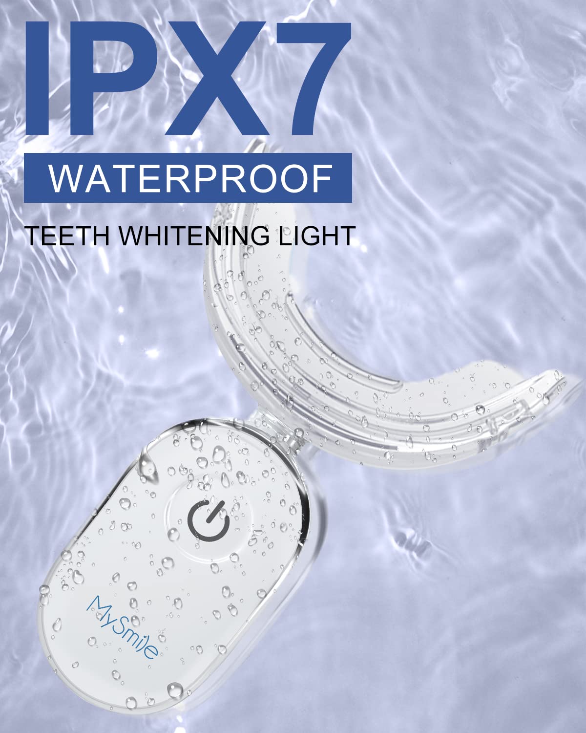 MySmile IPX7 waterproof teeth whitening light with mouth tray for fast results teeth whitening kit UAE