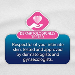 Nana ultra thin sanitary pads dermatologically tested badge showing heart in hand and skin safety message