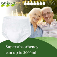 White disposable adult diaper underwear, absorbency up to 2000ml