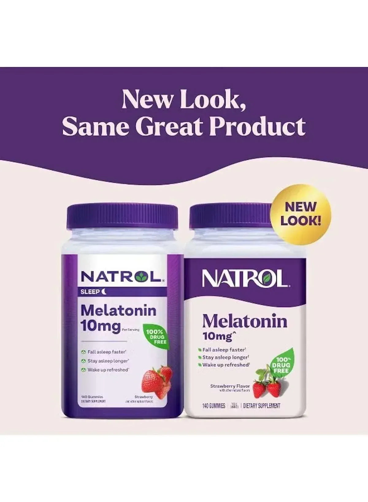 Melatonin Strawberry Flavor 10mg – 140 Gummies (Packaging May Vary) - Mumzar
