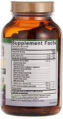 Amber bottle of Nature's Answer Power Max capsules showing supplement facts label and brown capsules inside