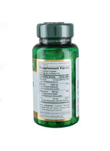 Calcium magnesium zinc supplement bottle, back label and ingredients panel view