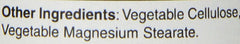 Natures Bounty high potency calcium supplement UAE other ingredients vegetable cellulose and vegetable magnesium stearate