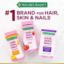 Nature's Bounty Hair, Skin & Nails packages: gummies, caplets, softgels