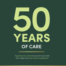 Nature's Bounty 50 years of care anniversary graphic