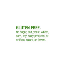 Natures Way gluten free label listing no sugar salt yeast wheat corn soy dairy or artificial colors glucomannan supplements UAE