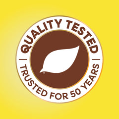 Nature's Way Alive women's vitamins quality tested seal with leaf logo trusted for 50 years on yellow background
