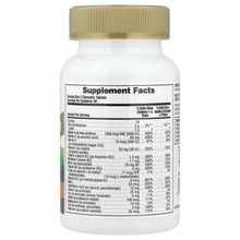 Multivitamin chewable supplement bottle, Supplement Facts table on back label
