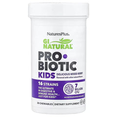 NaturesPlus GI Natural Probiotic Kids chewables dietary supplement with 16 strains for digestive and immune health kids probiotic chewables UAE