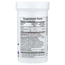 Probiotic kids chewables bottle, Supplement Facts nutrition panel