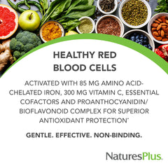 NaturesPlus Vegan Iron Supplement UAE for Healthy Red Blood Cells with vitamins and antioxidants