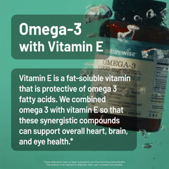 NatureWise Extra-Strength Omega 3 Fish Oil Supplement - 1000mg per Serving - 600 EPA & 400 DHA and Vitamin E - Support for Heart & Brain Health - Lemon Flavor, GMO-Free - 180 Softgels[3-Month Supply] - Mumzar