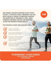 NatureWise organic turmeric curcumin capsules with black pepper and ginger for enhanced bioavailability
