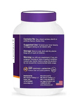 Collagen + C supplement bottle back label with GMP certification and warnings