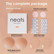 Reusable silicone nipple covers set in travel pack, with two circular covers
