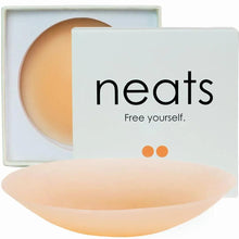 Nude silicone nipple cover with protective backing card
