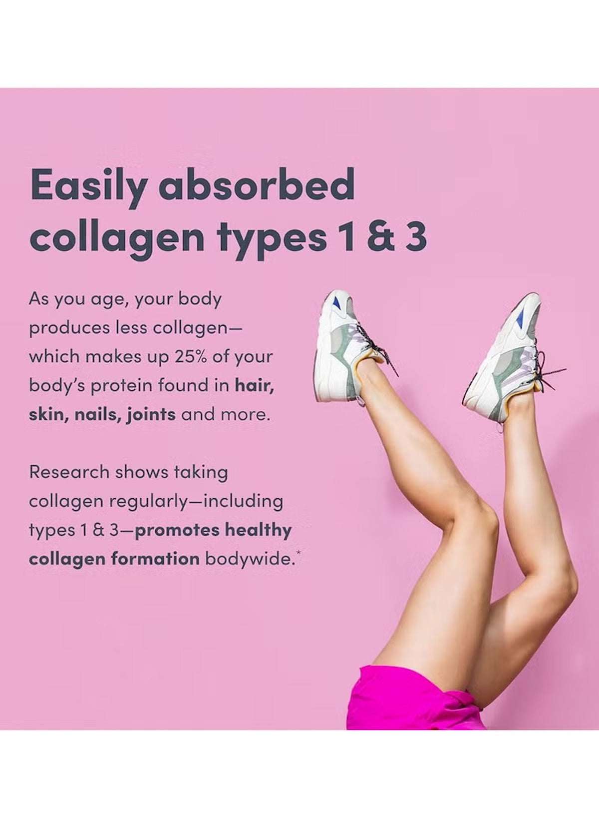 NEOCELL grass fed collagen tablets UAE promoting healthy hair, skin, and nails with easy absorption