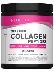 Neocell super collagen powder grassfed collagen peptides unflavored jar for hair skin nails joints 7 oz