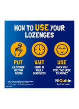 NiQuitin mint lozenges how to use guide for 4mg, 132 lozenges
