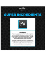 Super ingredients panel showing magnesium Mg and a supplement description block.