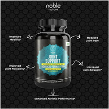 Joint support supplement bottle with "Joint Support" label and performance benefit callouts