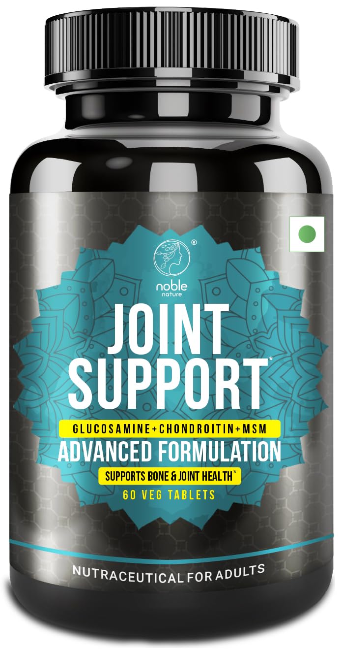 Noble Nature Joint Support Advanced Formulation bottle glucosamine chondroitin MSM 60 veg tablets joint support supplement UAE