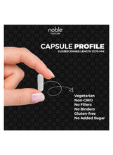 Capsule profile for magnesium glycinate supplement with vegetarian and non-GMO claims
