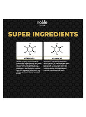 Noble Nature Vitamin D3 K2 supplement UAE with super ingredients for bone and cardiovascular health