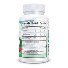 Bottle back label showing Supplement Facts and berries image for Nordic Naturals probiotic gummies for kids