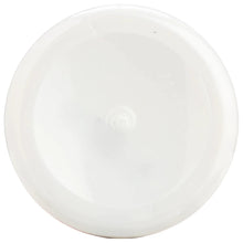 Biotin supplement bottle base, white plastic with embossed logo