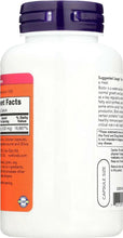Biotin supplement bottle back panel with Supplement Facts section