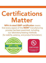 Certifications Matter card with GMP and UL certified badges