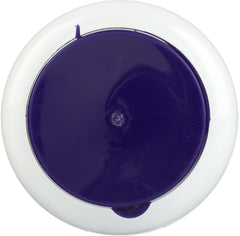 Top view of white supplement bottle with purple lid for Now Foods Super Enzymes capsules