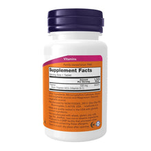 Now Foods Vitamin B-1 supplement bottle back label showing Supplement Facts