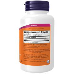 NOW Foods Supplements, Inositol 500 mg, Healthy Membrane Function*, Cellular Health*, 100 Veg Capsules - Mumzar