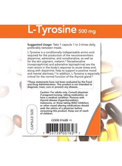 Now Foods L-Tyrosine supplement UAE 500 mg capsules for cognitive support and energy