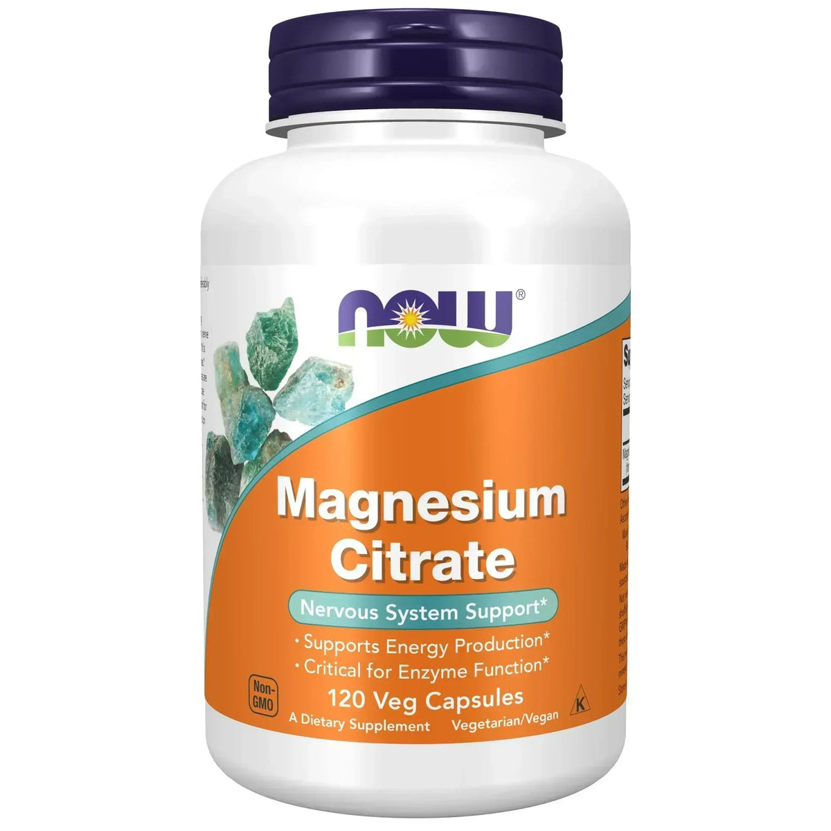 NOW Supplements Magnesium Citrate – 120 Veg Capsules - Mumzar