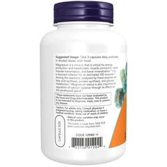 NOW Supplements Magnesium Citrate – 120 Veg Capsules - Mumzar