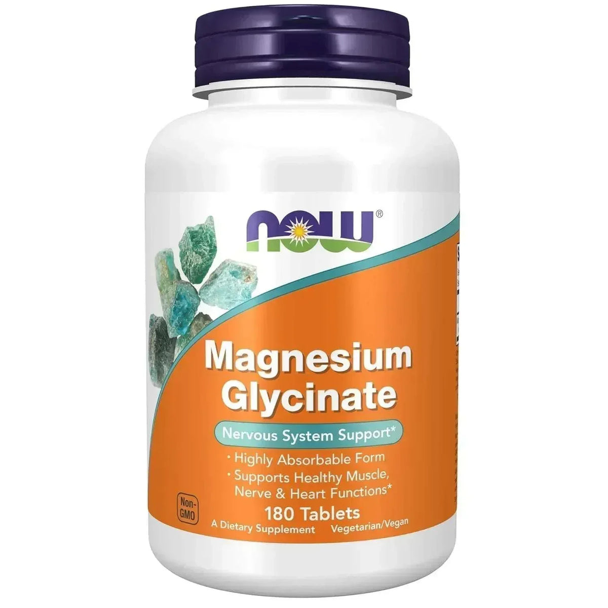 NOW Foods Supplements, Magnesium Glycinate 100 mg, Highly Absorbable Form, 180 Tablets - Mumzar